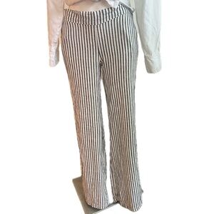 Ashley Free Style black white striped pants - size Small